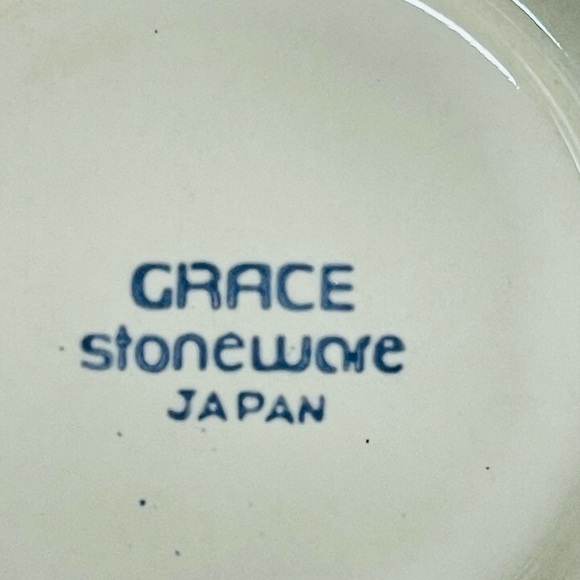 STONEWARE GRACE Japan Saucer Plate 6 inch Vintage Dish MCM Teacup ☕️ Saucer - Picture 3 of 3